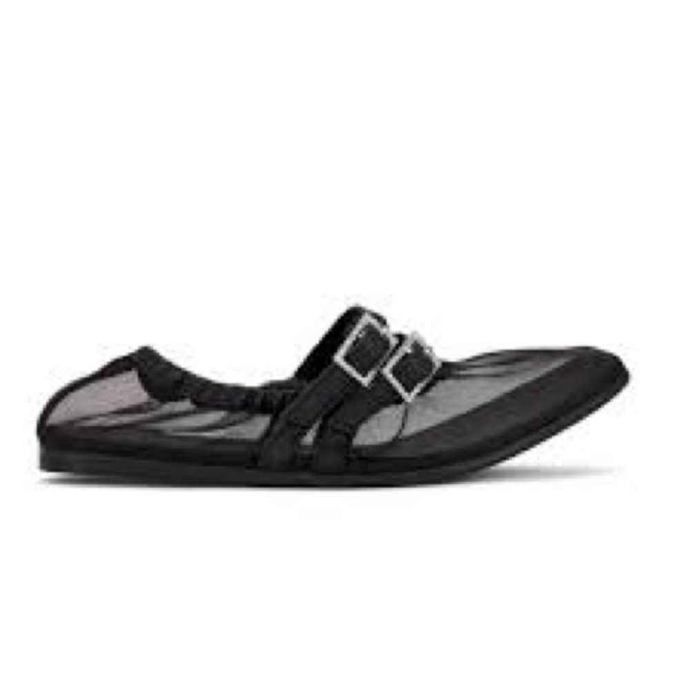 FP Movement by Free People Black Mesh Flats